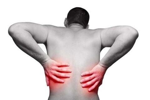 रीढ़ की ओस्टियोचोन्ड्रोसिस के साथ पीठ दर्द
